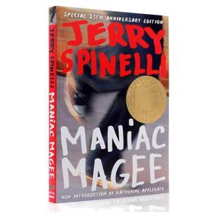英文原版Maniac Magee 疯狂的麦基 马尼亚可传奇 纽伯瑞金奖获奖文学小说 儿童青少年课外阅读中小学生英语读物读本 学校推荐书单