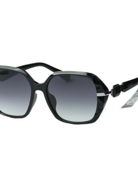 帕莎女款水钻防强光墨镜显脸小