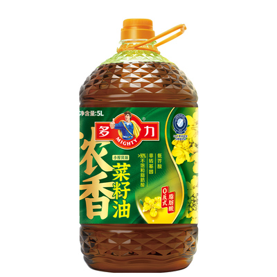 多力低芥酸浓香菜籽油5L*2食用油