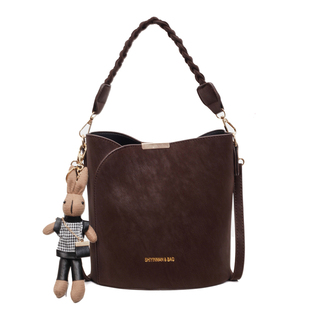 复古斜挎包女包2025新款高级感包包女款手拎包小众时尚手拎水桶包