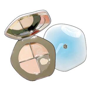 彩棠TIMAGE三色遮瑕盘遮盖斑点痘印泪沟法令纹脸部修容提亮三文鱼