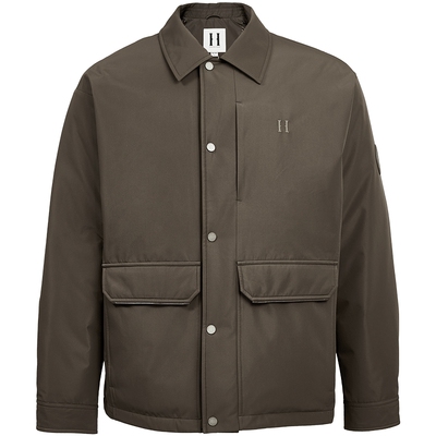 SEASON HIGH男装冬季羽绒服宽松版型翻领字母刺绣时尚简约外套