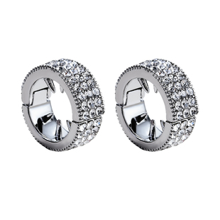 虞书欣同款发夹牢固防掉发扣夹小号金属圆形水钻刘海前额发卡夹子