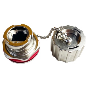 FUZUKI富崎MSDD-90401M全金属防撞击屏蔽网口母座连接器网线可选防水插头转接头USB对接头MSDD01前置面板接口