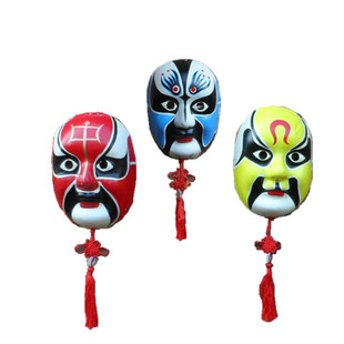 纸浆面具包间包房壁墙饰挂饰国粹戏曲川剧京剧脸谱餐厅装饰品挂件