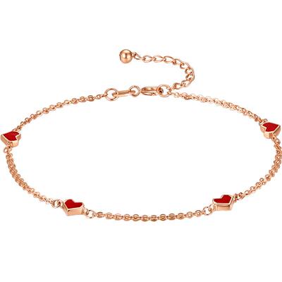 谢瑞麟18K玫瑰金珐琅手链