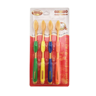 韩国进口Nano牙刷成人纳米双层软毛超细竹炭抗菌小刷头牙缝刷套装