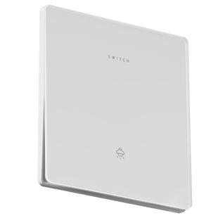 国际电工86型暗装哑光肤感钢化玻璃一开多控二开多控开关插座面板