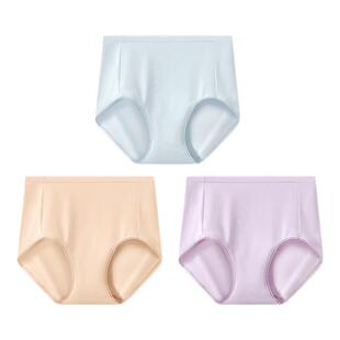 曼妮芬抑菌内裤女士纯棉加长裆舒适棉质底裤抗菌中腰高腰三角裤