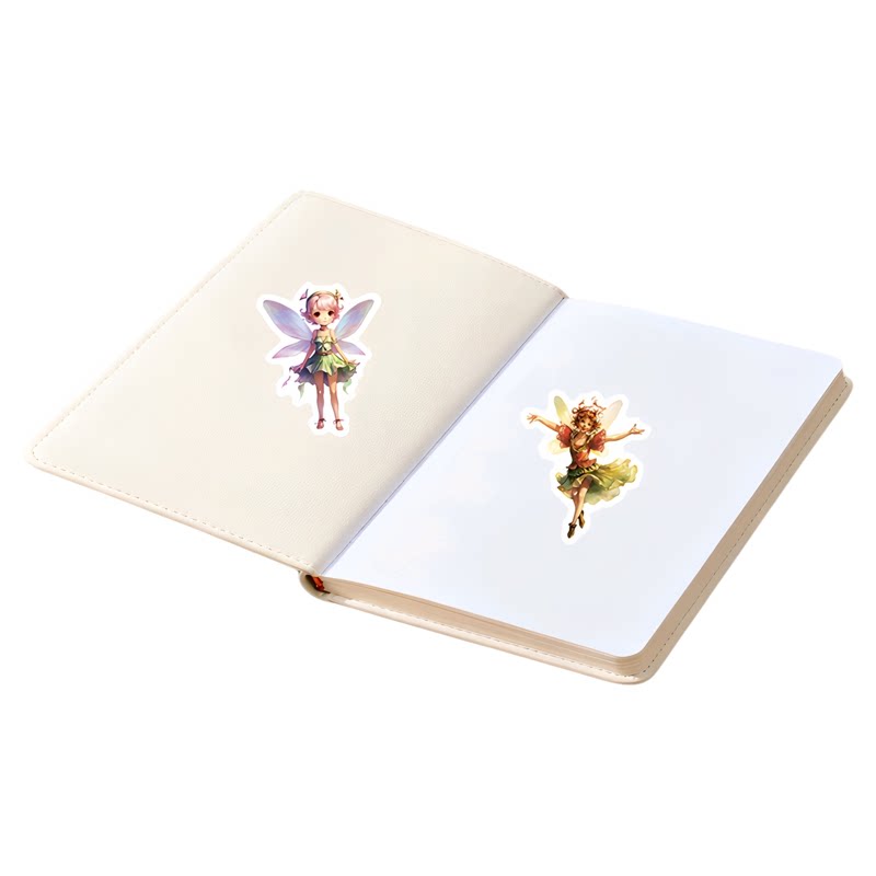 50张卡通天使仙子不干胶贴纸装饰