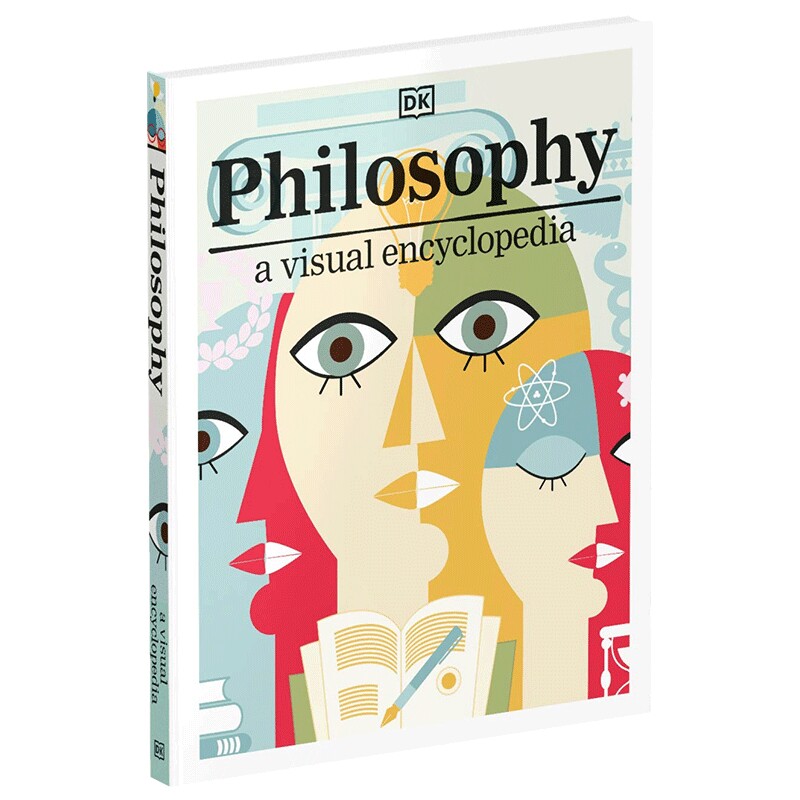 华研原版 哲学视觉百科全书 英文原版 Philosophy A Visual Encyclopedia 哲学图解科普读物 青少年课外英语阅读书籍 英文版
