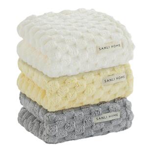 三利颜究所毛巾洗脸比纯棉全棉吸水速干不掉毛家用擦头发男女面巾