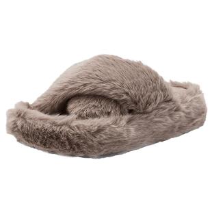 热风加绒毛毛拖女2025年冬季新款保暖毛绒家居鞋纯色百搭女鞋子