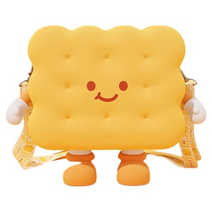 升职加薪夹心饼干斜跨包新款可爱手机包创意礼品卡通单肩包包礼物