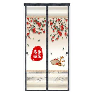 防蚊纱门帘春夏防蝇自吸隐私帘免打孔磁铁对吸家用魔术贴卧室门帘