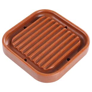 电木壶承 紫砂壶托底座养壶垫茶盘隔热垫圆形壶托壶架 黑檀木杯垫