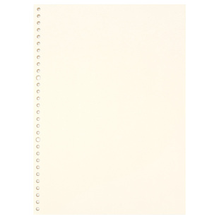 道林内页芯120克纸加厚空白b5活页纸26孔替芯草稿涂鸦可盖章活页替换芯打印米黄纸笔记本文具散装纸绘图设计