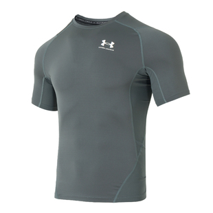 安德玛UA男装T恤衫 HeatGear Armour男子训练运动服健身弹力短