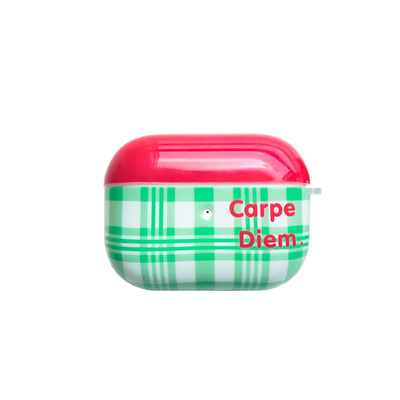 青桃苹果硅胶光面全包边耳机壳