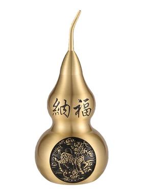 中式招财办公室装饰品金属葫芦