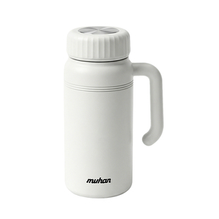 1200ml巨无霸保温杯男款办公室大容量陶瓷泡茶水杯新款上班用杯子