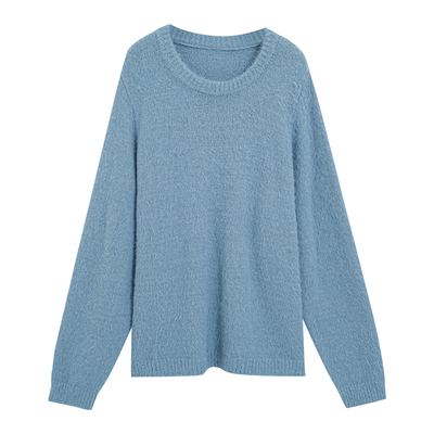 欧尼不胖胖mm2025新款秋冬季韩系穿搭慵懒风毛衣氛围感巨遮肚上衣