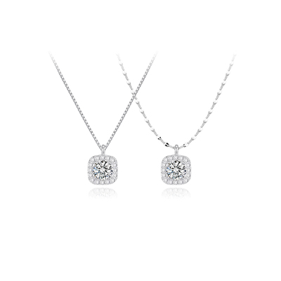 Z小姐999足银女方糖项链