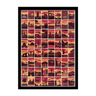 kibifufu拼图1000片成人版带框晚霞高难度治愈益智力解压玩具礼物