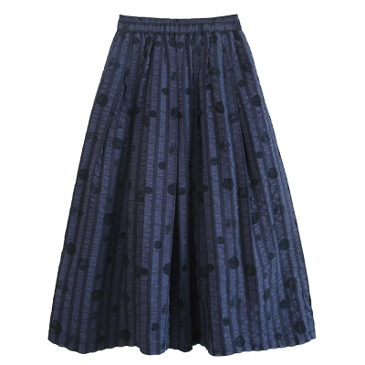 ZAN原创a字百搭条纹纯棉女半身裙