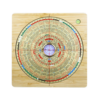 金锁玉关罗盘初学者简单易学砂水过路八寸高精度专业指南针罗经仪