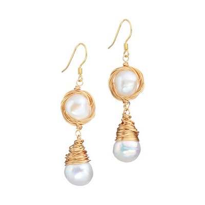 SPECIAL淡水珍珠长款设计耳饰女