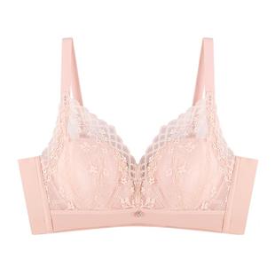 好波小胸显大胸罩舒适桑蚕丝内里文胸性感漫画胸显大内衣HW2434