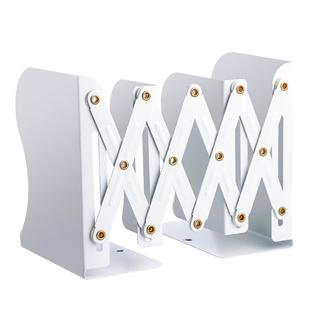 可伸缩书立金属书架桌面防倒书本收纳ins风高中生挡板书夹折叠固定书立架学生桌上办公室立书架放书神器收缩