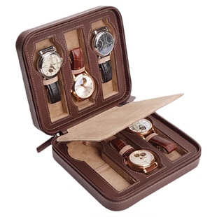 德国MODALO手表旅行收纳包2表位装放腕表 便携礼包简约人气放表盒
