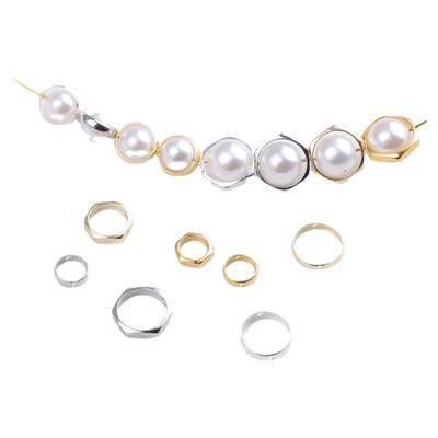 14K18K包金保色包珠圈隔珠环