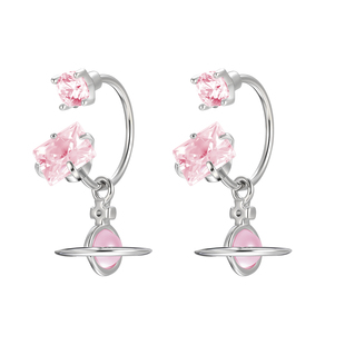 宇宙星轨吊坠医用钛钢耳钉女小众设计高级感耳环2026新款爆款耳饰