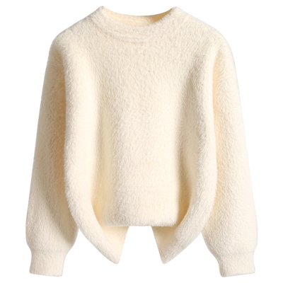 果拉拉秋冬款儿童水貂绒毛衣