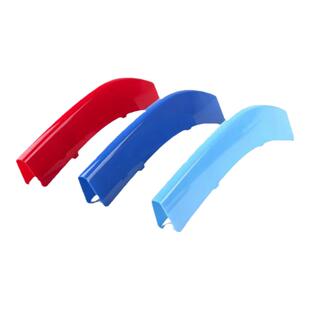 04-22款宝马5系525li520li523li530li改装中网三色条外装饰用品贴