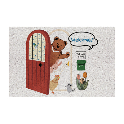 赞屋丝圈地垫法式脚垫