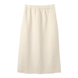 西町村屋基础百搭双面呢直筒裙秋冬新款气质文艺半身裙XH9D10128