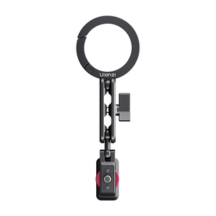 Ulanzi优篮子MA56四合一手机支架夹持款多功能uka冷靴1/4螺丝通用相机手机直播拍摄三脚架铝合金拓展配件