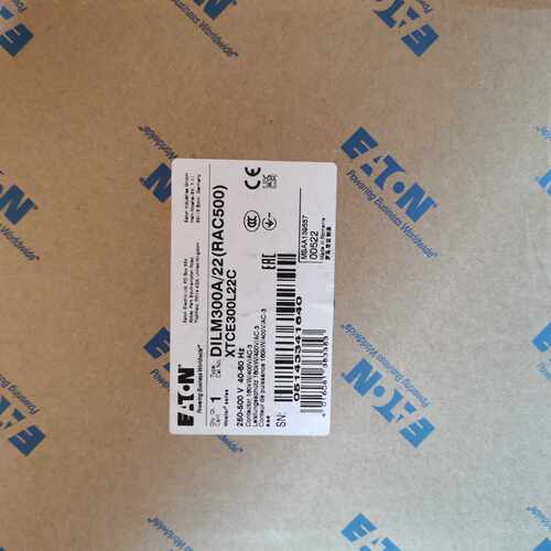 议价伊顿穆勒DILM300A/22(RAC500)大电流380V-440V接触器