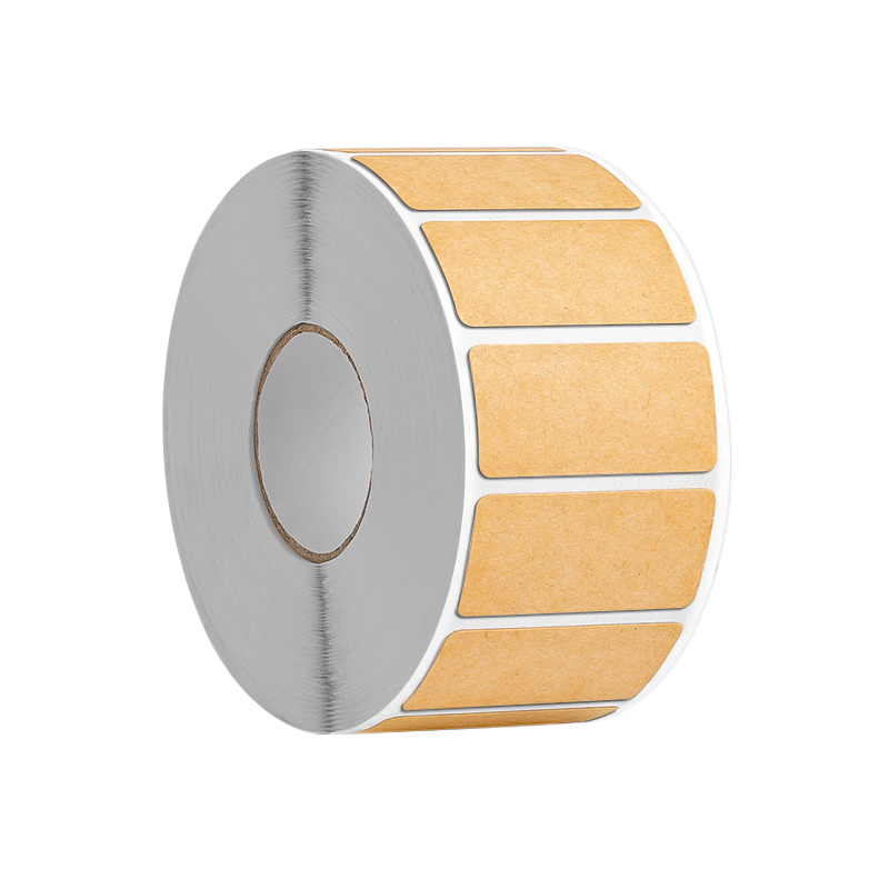 牛皮纸便签贴纸可手写字空白开关药品分类取件码标记便利贴包装记号小号卷自粘贴不干胶封口标签贴办公用品J3