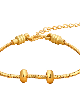 免绑可穿黄金高保色DIY手工手绳