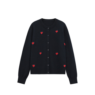 郑买买 甜心派送 秋冬季新款韩系ins风休闲慵懒设计开衫针织衫女