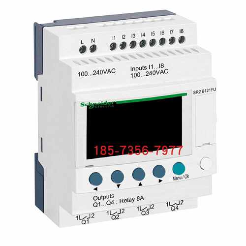 议价SR2B121FU施耐德逻辑控制器8输入4继电器输出带实时钟带显示