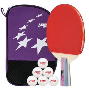 红双喜乒乓球拍单拍二星三星学生2星级直拍横拍专业级4星兵乓球拍