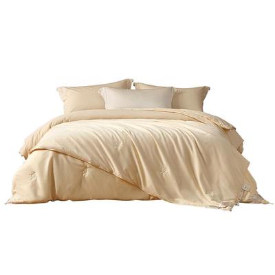 水星家纺60S长绒棉桑蚕丝被芯