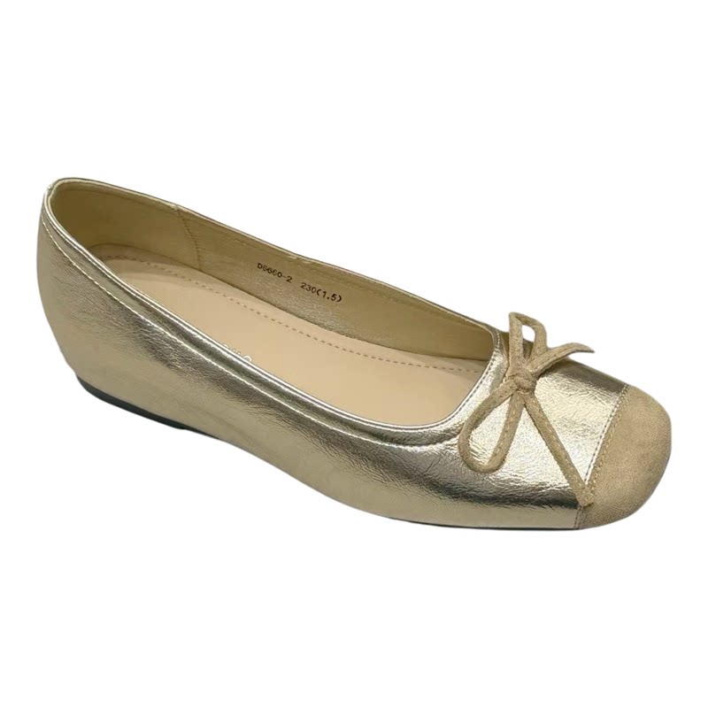 2026新款小香风气质方头单鞋芭蕾蝴蝶结玛丽珍瓢鞋配裙子内增高女