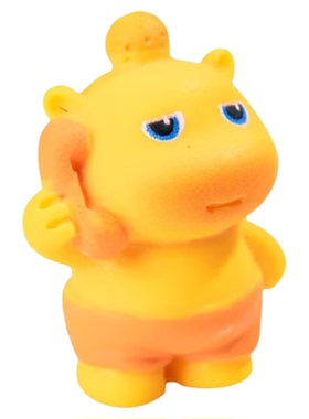 卡通实色水豚噜噜动漫公仔摆件